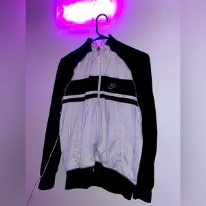 White & Black Nike Vintage Hoodie